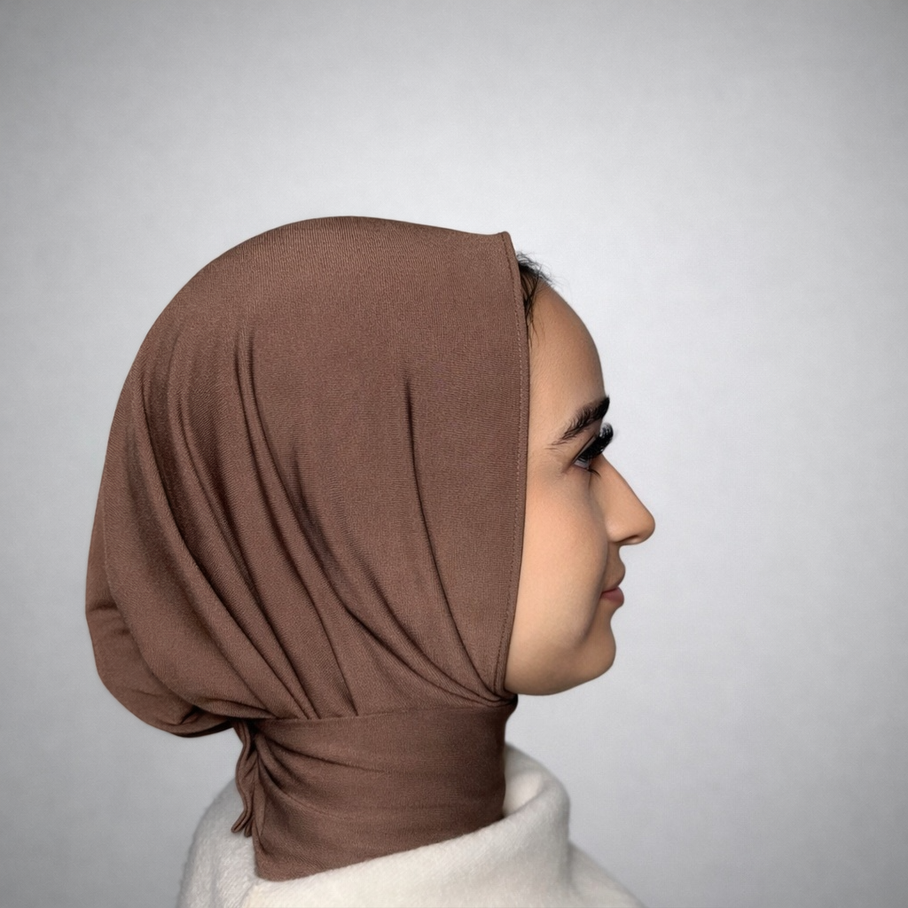 Premium Jersey Instant Hijab - Mocca