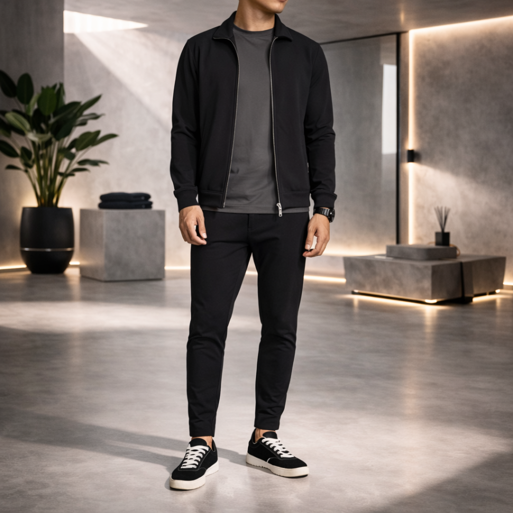CHOU Men’s Tech Suit – Black (Premium Stretch)