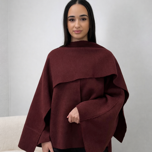CHOU Cardigan - Burgundy