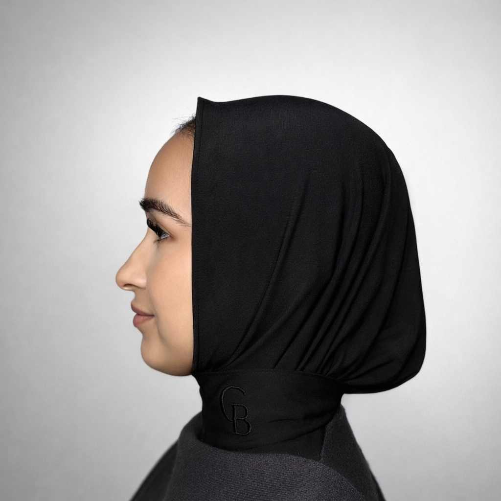 Premium Jersey Instant Hijab - Black
