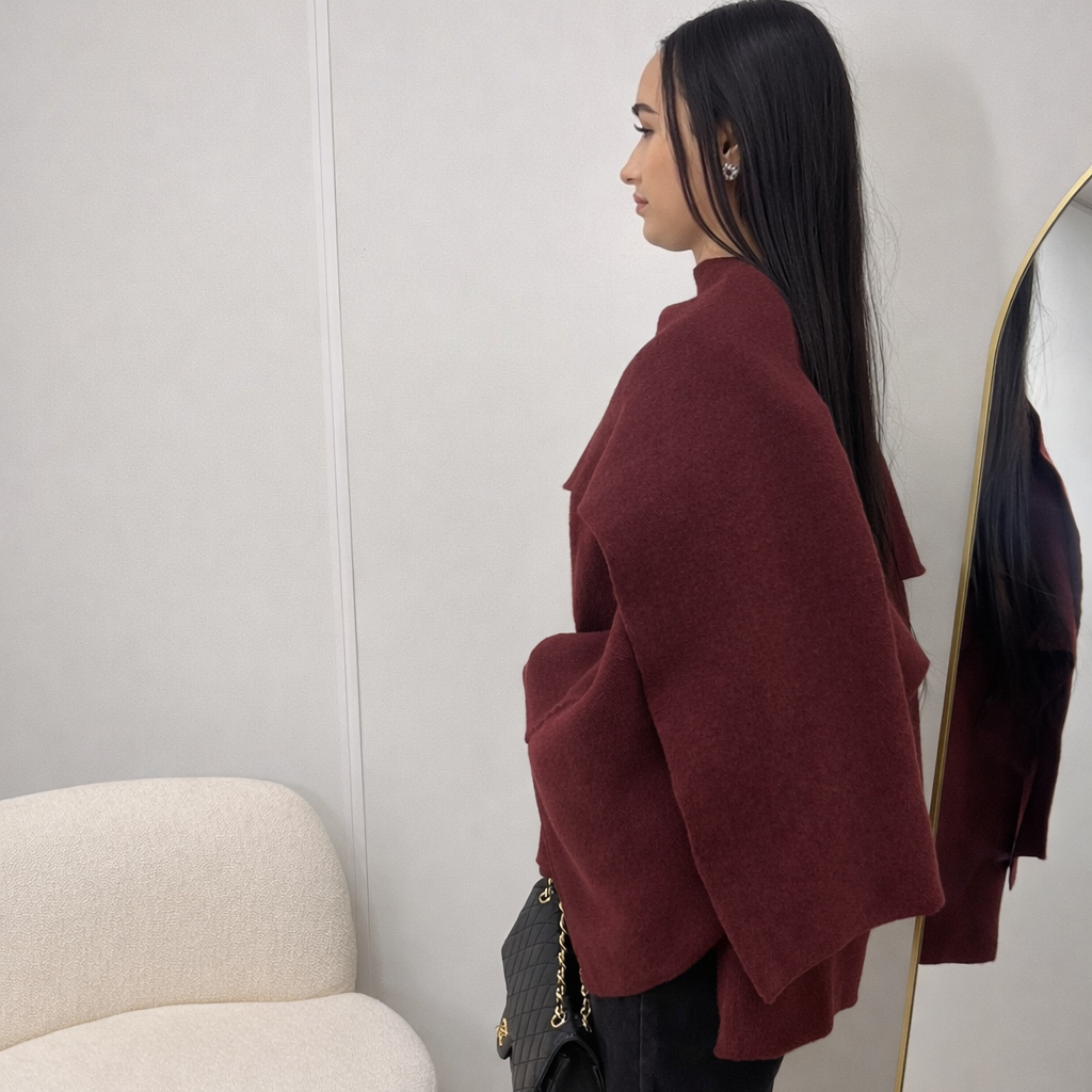 CHOU Cardigan - Burgundy