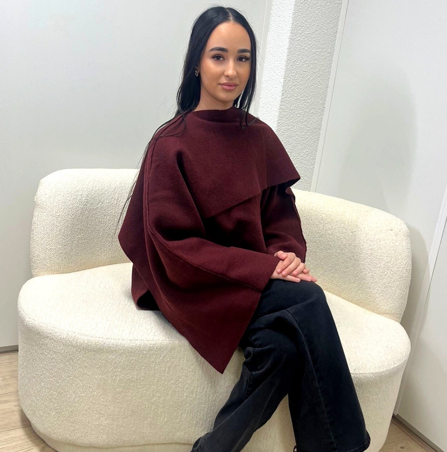 CHOU Cardigan - Burgundy