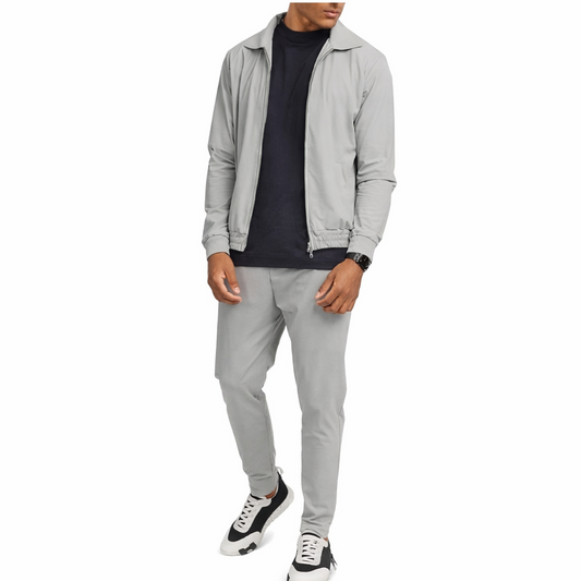 CHOU Men’s Tech Suit – Stone Grey (Premium Stretch)