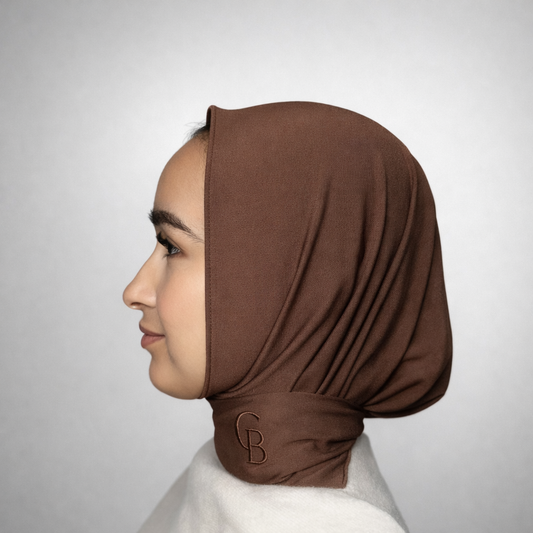 Premium Jersey Instant Hijab - Mocca
